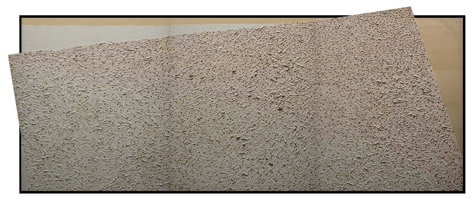 White Painting In Black Frame