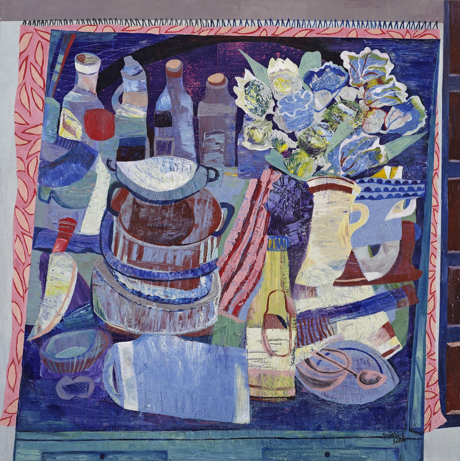 Still Life On Blue Table