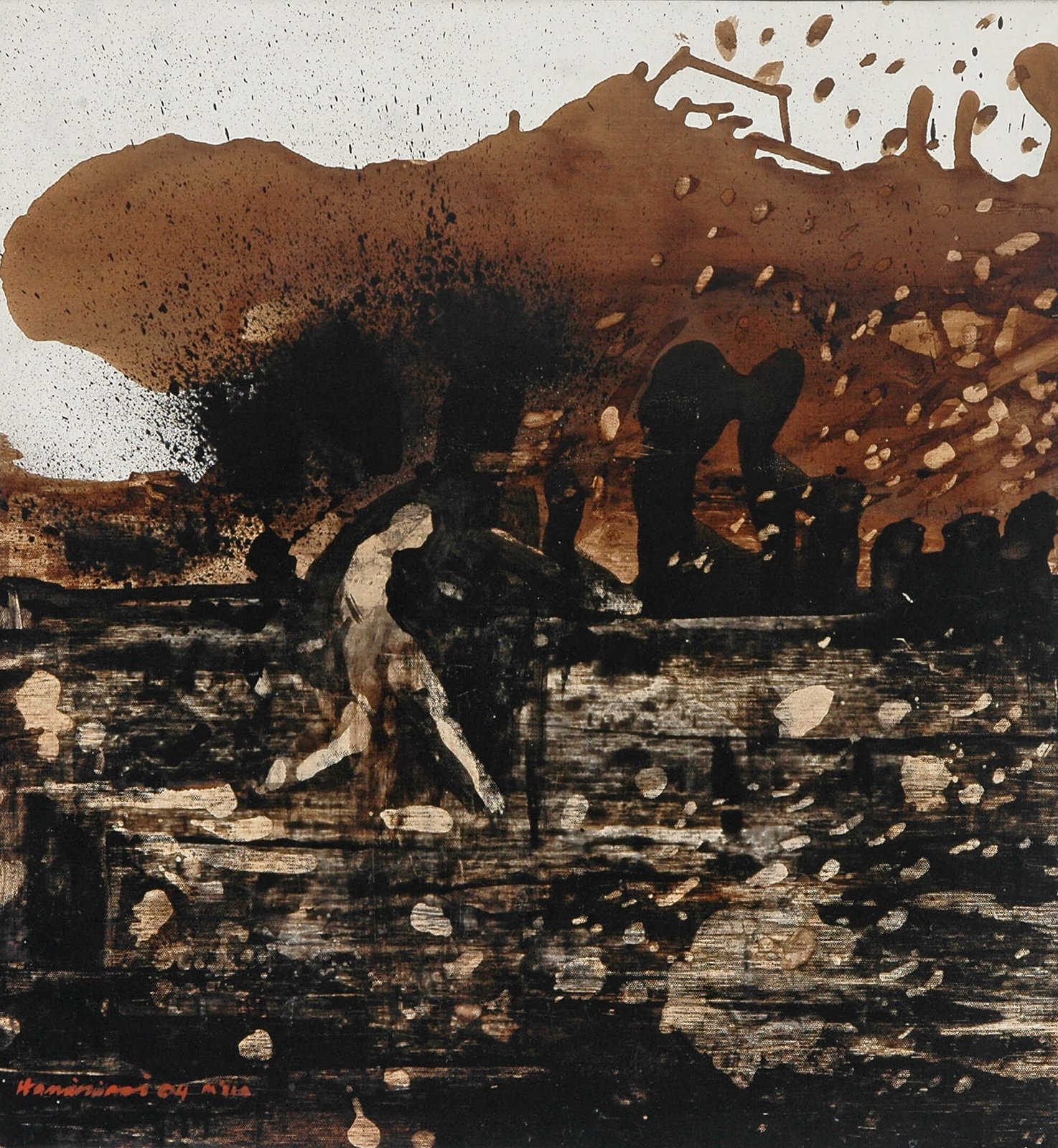 Man Walk In Landscape II
